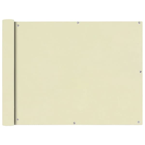 Parvekkeen Suoja Oxford Kangas 90x400 cm Kerma