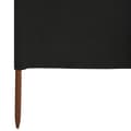 Miniatyrbillede 5 af 6: 6-panels læsejl 800x120 cm stof sort