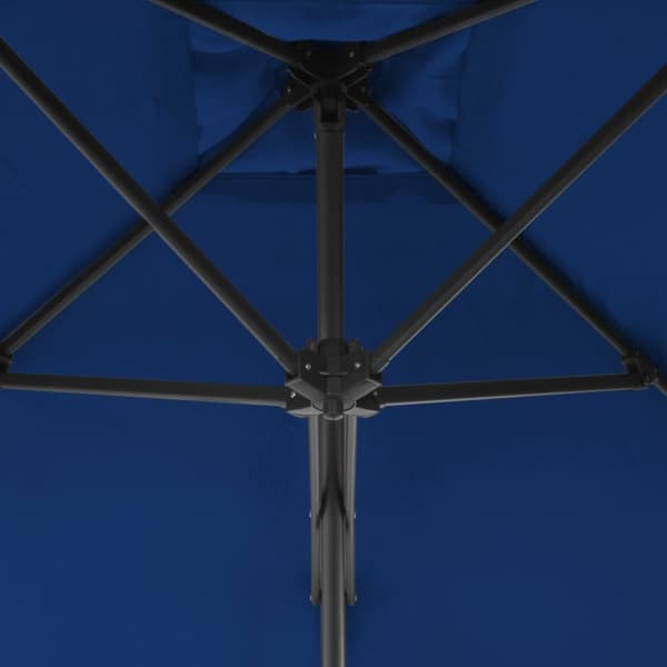 parasol med stålstang 250x250x230 cm blå