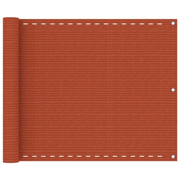 Balkongskärm orange 75x500 cm HDPE