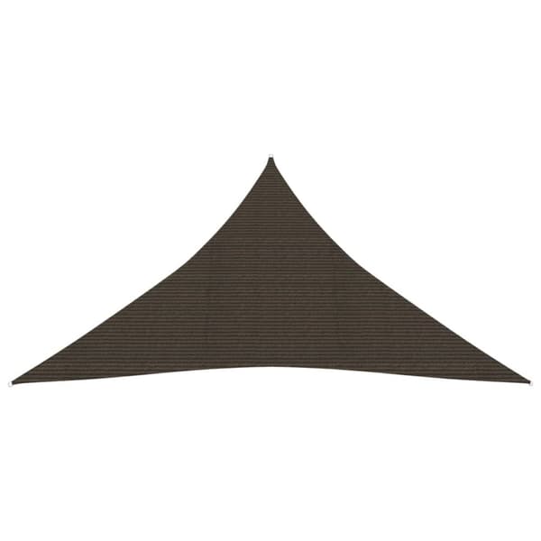 solsejl 4x5x5 m 160 g/m² HDPE brun