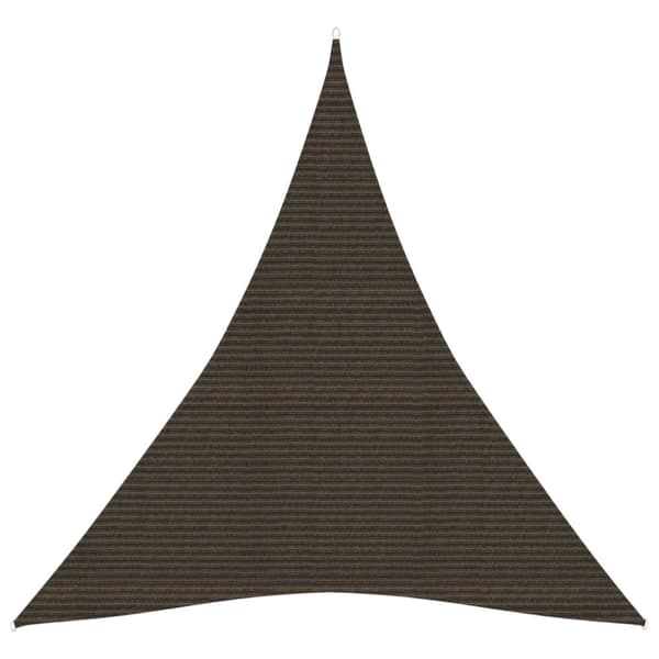 solsejl 4x5x5 m 160 g/m² HDPE brun