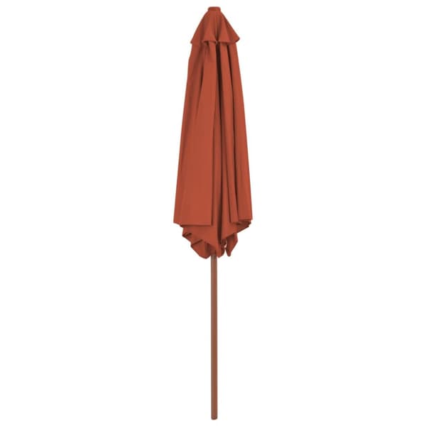 Aurinkovarjo puurunko 270 cm terrakotta