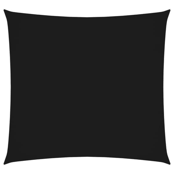 solsejl 3,6x3,6 m oxfordstof firkantet sort