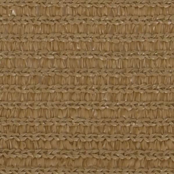 Solsegel 160 g/m² taupe 3,6x3,6x3,6 m HDPE
