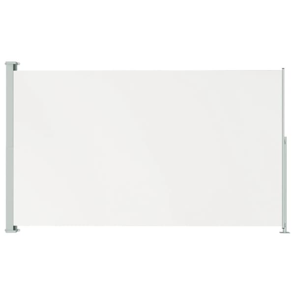 Infällbar sidomarkis 180x300 cm gräddvit