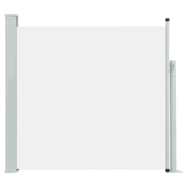 sammenrullelig sidemarkise til terrassen 170x300 cm cremefarvet