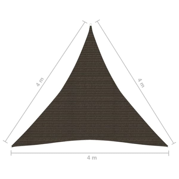 Aurinkopurje 160 g/m² ruskea 4x4x4 m HDPE