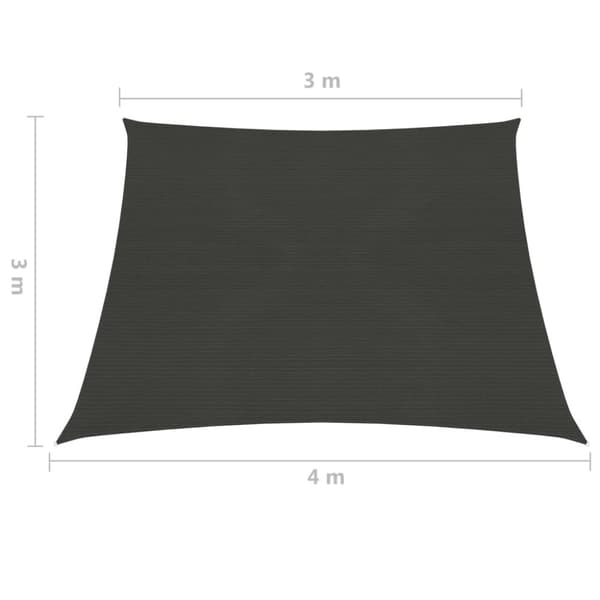Aurinkopurje 160 g/m² antrasiitti 3/4x3 m HDPE