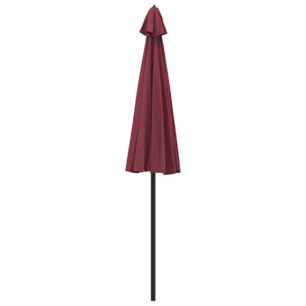 parasol med aluminiumstang 270 cm bordeauxrød