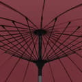 Miniatyrbillede 5 af 8: parasol med aluminiumstang 270 cm bordeauxrød