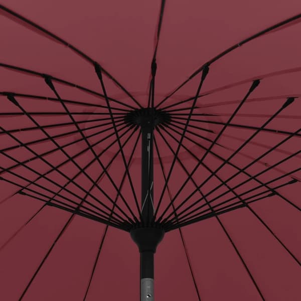 parasol med aluminiumstang 270 cm bordeauxrød