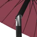 Miniatyrbillede 6 af 8: parasol med aluminiumstang 270 cm bordeauxrød