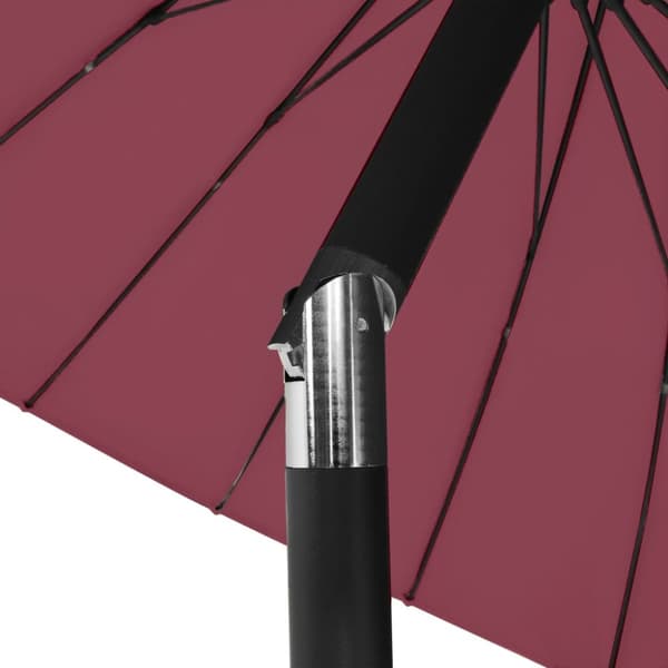 parasol med aluminiumstang 270 cm bordeauxrød