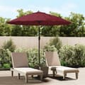 Miniatyrbillede 1 af 8: parasol med aluminiumstang 270 cm bordeauxrød