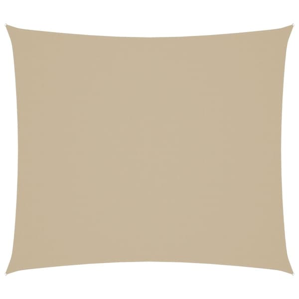 solsejl 2x2,5 m rektangulær oxfordstof beige