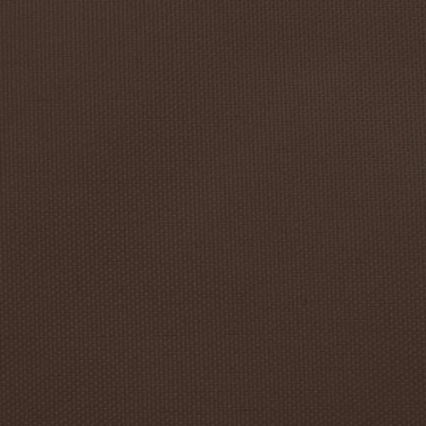 Solsegel oxfordtyg trekantigt 5x5x6 m brun