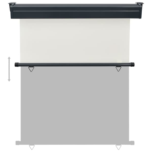Parvekkeen sivumarkiisi 140x250 cm kerma
