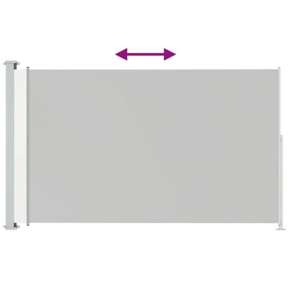 sammenrullelig sidemarkise til terrassen 200x300 cm cremefarvet