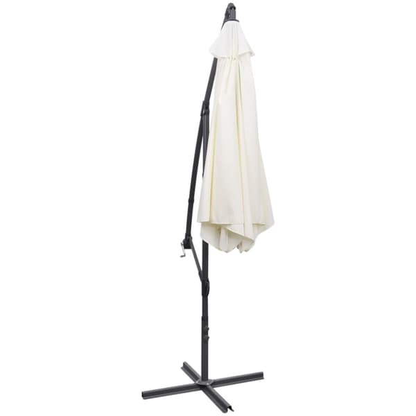 Aurinkovarjo cantilever 3 m hiekanvalkoinen