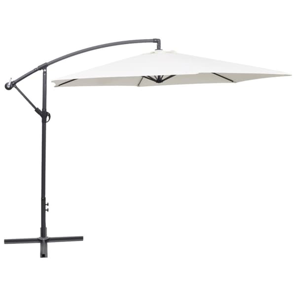 Aurinkovarjo cantilever 3 m hiekanvalkoinen