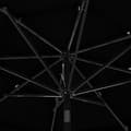 Miniatyrbillede 5 af 8: parasol med aluminiumsstang i 3 niveauer 3 m sort