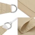Miniatyrbillede 7 af 9: solsejl 4x4x4 m oxfordstof trekantet beige
