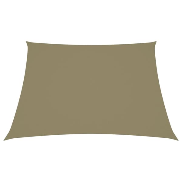 Aurinkopurje Oxford-kangas puolisuunnikas 3/5x4 m beige