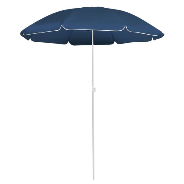 Aurinkovarjo terästanko sininen 180 cm