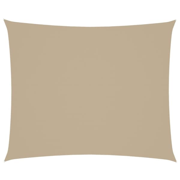 Aurinkopurje Oxford-kangas suorakaide 4x6 m Beige