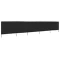 Miniatyrbillede 2 af 6: 5-panels læsejl 600x120 cm stof sort