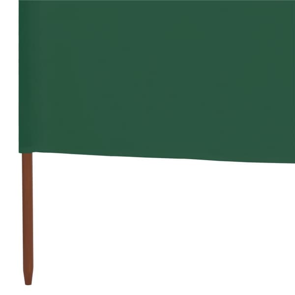 Vindskydd 9 paneler tyg 1200x80 cm grön