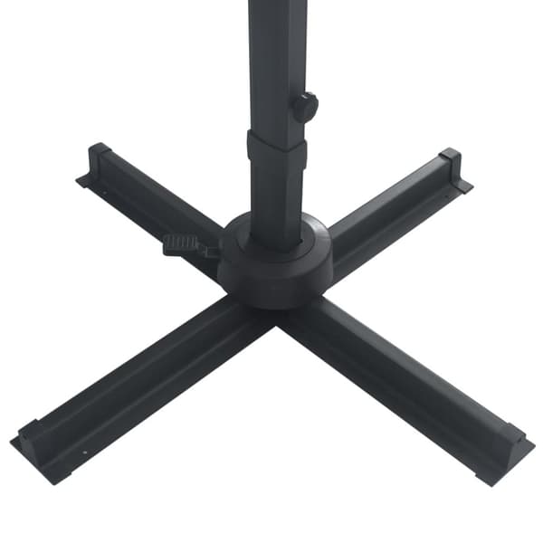 Aurinkovarjo cantilever LED/alumiinitolppa 400x300 cm sininen