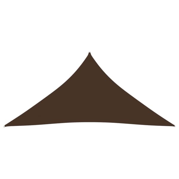 Aurinkopurje Oxford-kangas kolmio 3,6x3,6x3,6 m ruskea