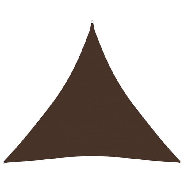 Aurinkopurje Oxford-kangas kolmio 3,6x3,6x3,6 m ruskea