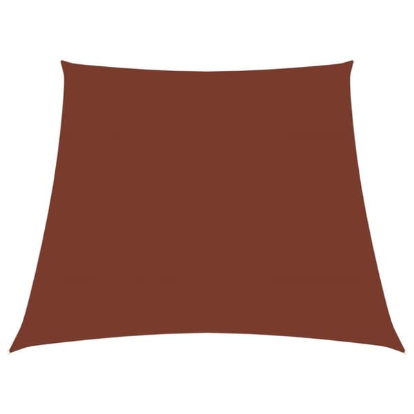 solsejl 2/4x3 m trapezformet oxfordstof terracotta