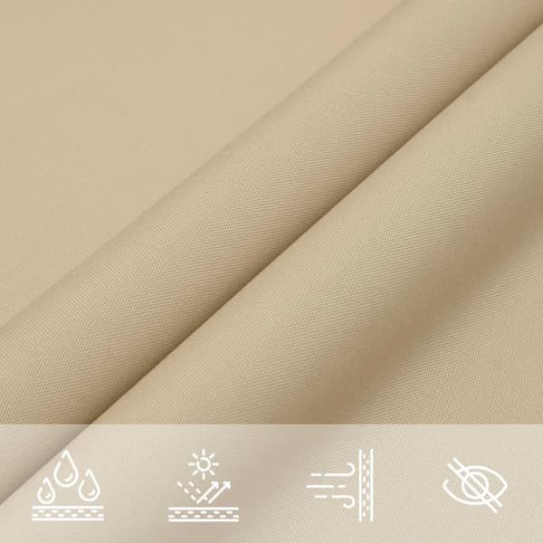 Aurinkopurje Oxford-kangas suorakaide 3x5 m beige