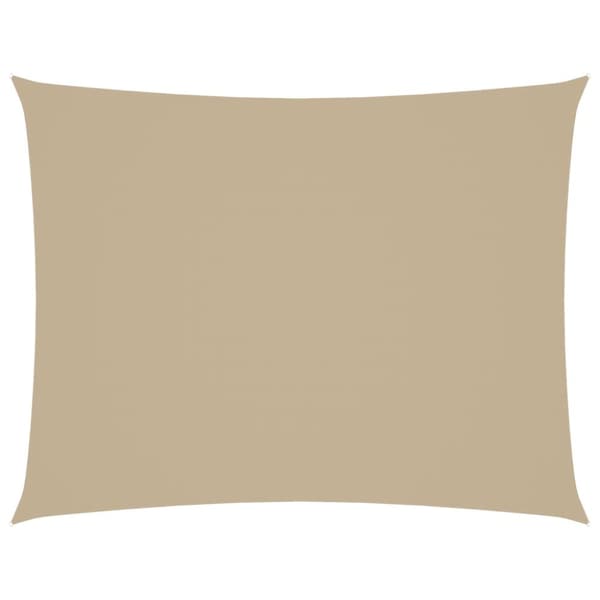 Solsegel oxfordtyg rektangulärt 3,5x5 m beige