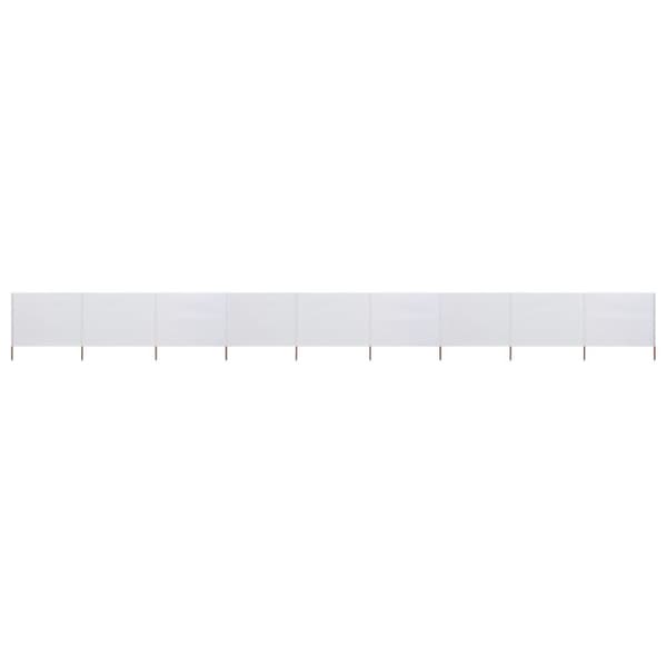 Tuulensuojakangas 9 paneelilla 1200x160 cm hiekan valkoinen
