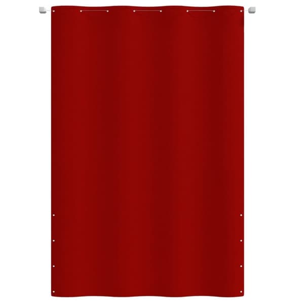 Balkongskärm röd 160x240 cm oxfordtyg