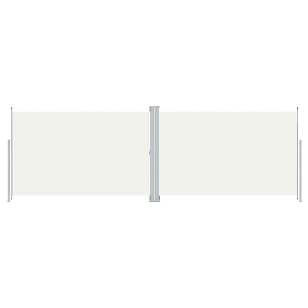 Infällbar sidomarkis 220x600 cm gräddvit