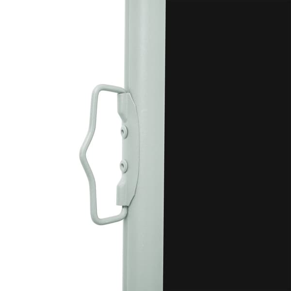 sammenrullelig sidemarkise til terrassen 100 x 300 cm sort
