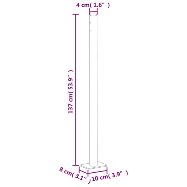 sammenrullelig sidemarkise til terrassen 140x600 cm cremefarvet