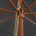 Miniatyrbillede 6 af 8: haveparasol med træstang 400x273 cm antracitgrå