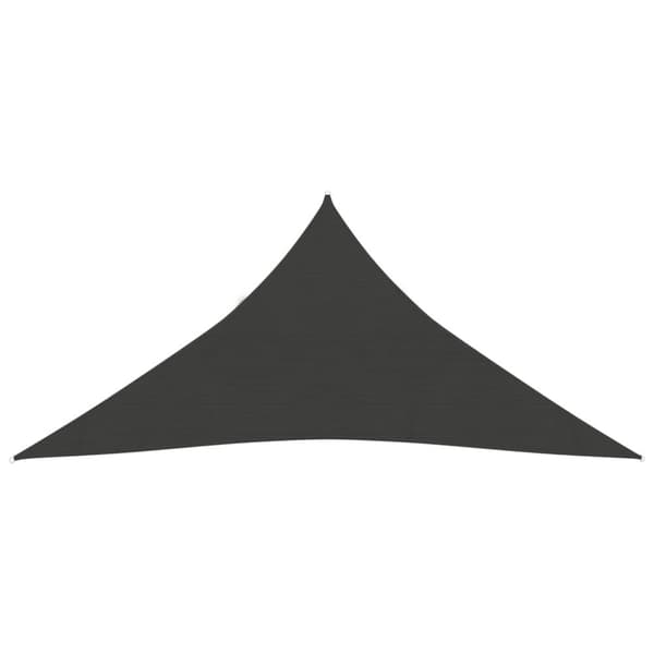 solsejl 4x5x5 m 160 g/m² HDPE antracitgrå