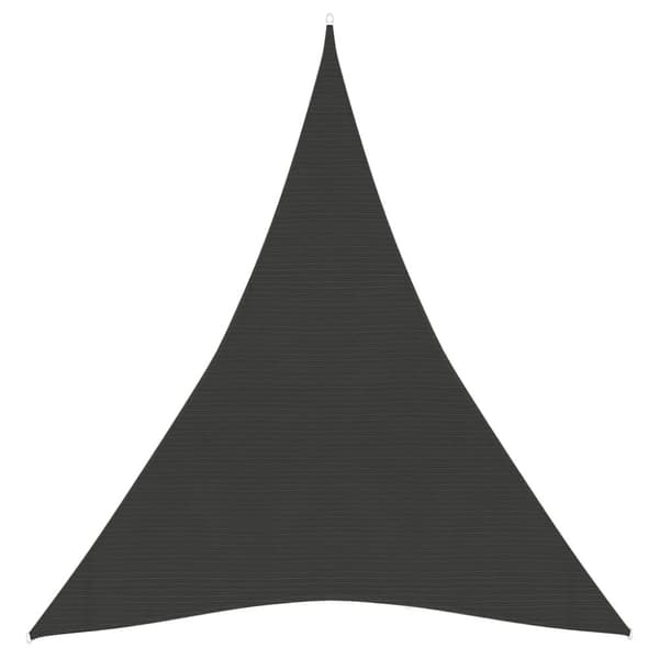 solsejl 4x5x5 m 160 g/m² HDPE antracitgrå