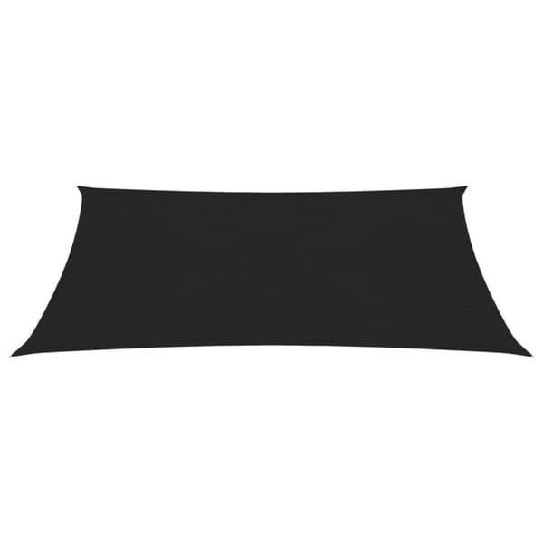 solsejl 160 g/m² 3x4,5 m HDPE sort