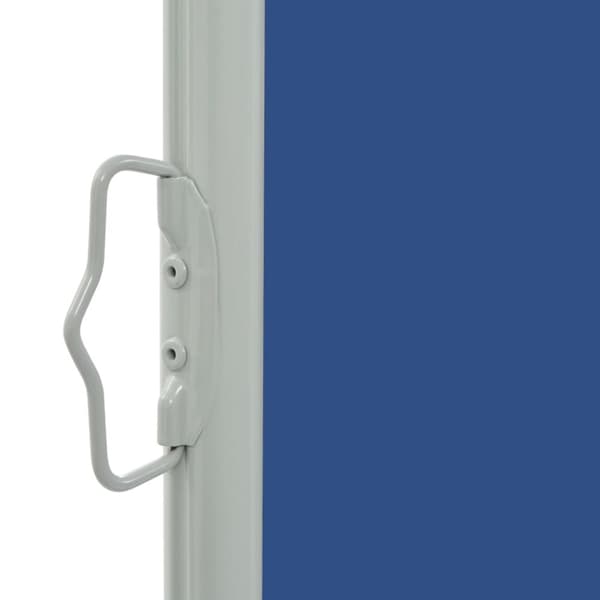 sammenrullelig sidemarkise til terrassen 80 x 300 cm blå
