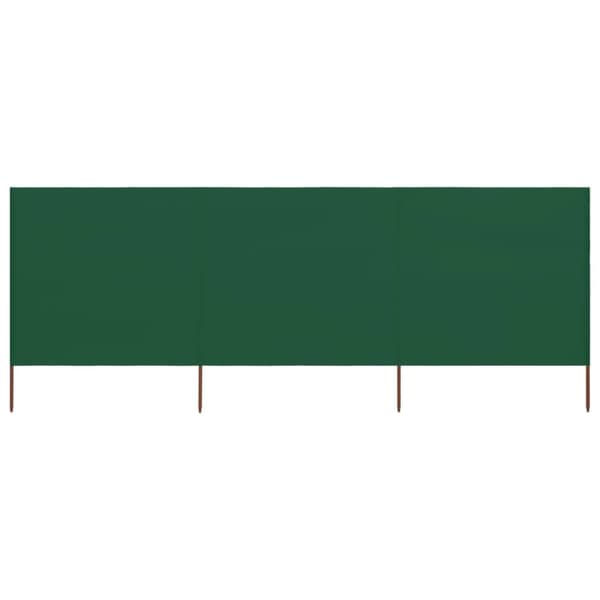 Tuulensuojakangas 3 paneelilla 400 x 120 cm vihreä