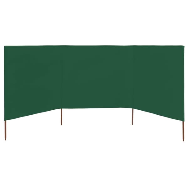Tuulensuojakangas 3 paneelilla 400 x 120 cm vihreä